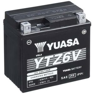 YUASA YUASA Vedligeholdelsesfrit YUASA W/C-batteri med syrepakke - YTZ6V Vedligeholdelsesfrit AGM højtydende batteri