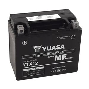 YUASA YUASA VEDLIGEHOLDELSESFRI YUASA M/C batterifabrik aktiveret - YTX12 FA Vedligeholdelsesfrit batteri