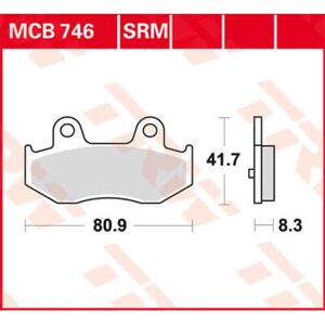 TRW Lucas Bremseklods MCB746