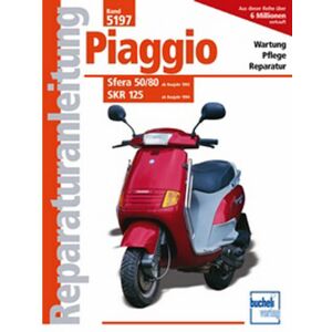 Motorbuch Vol. 5197 Reparationsvejledning Piaggio Sfera 50/80 fra byggeår 1992, SKR 125 fra byggeår 1994