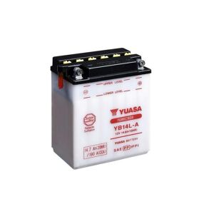 YUASA YUASA konventionelt YUASA-batteri uden syrepakke - YB14L-A Batteri uden syrepakke