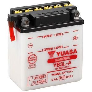 YUASA YUASA konventionelt YUASA-batteri uden syrepakke - YB3L-A Batteri uden syrepakke