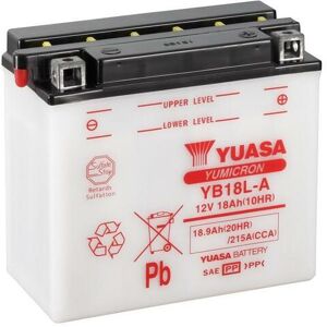 YUASA YUASA konventionelt YUASA-batteri uden syrepakke - YB18L-A Batteri uden syrepakke