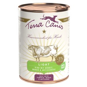 Terra Canis Light 6 x 400 g - Vildt med agurk, fersken og mælkebøtte