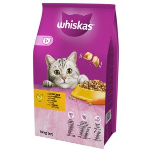 2x14kg 1+ Kylling Whiskas kattemad