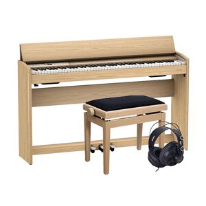 Roland F-701 Light Oak Digital Piano Pakkeløsning