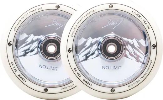 Striker Hjul Til Løbehjul Striker Benj No Limit 2-Pak (110mm - White/Chrome) Striker Hjul Til Løbehjul Striker Benj No Limit 2-Pak (110mm - White/Chrome)