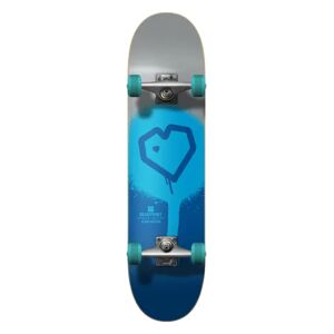 Blueprint Spray Heart V2 Komplet Skateboard (Sølv)