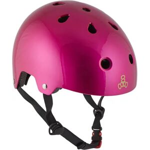 Triple Eight Dual Certified Skaterhjelm (Metal Pink)