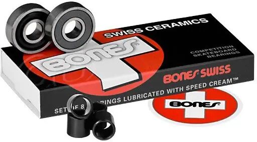 Bones Bearings Kuglelejer Bones Swiss Keramiske 8-Pak Bones Bearings Kuglelejer Bones Swiss Keramiske 8-Pak