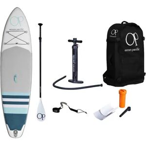 Ocean Pacific Malibu Lite 10'6 Oppustelig Paddle Board (Hvid/Grå/Teal)