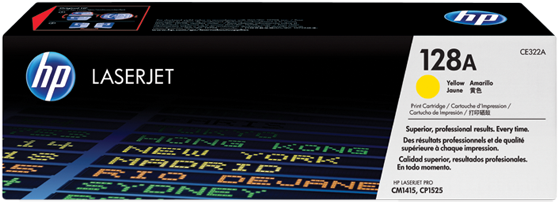 HP CE322A Y Gul Lasertoner, Original HP CE322A Y Gul Lasertoner, Original