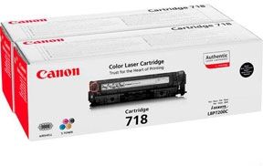 Canon 718 BK 2662B005 sort toner original 2-pak Canon 718 BK 2662B005 sort toner original 2-pak