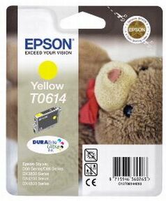 Epson T0614 Y - C13T06144010 Original - Gul 250 sider Epson T0614 Y - C13T06144010 Original - Gul 250 sider