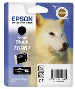Epson T0961 PBK - C13T09614010 Original - Foto Sort 11,4 ml Epson T0961 PBK - C13T09614010 Original - Foto Sort 11,4 ml