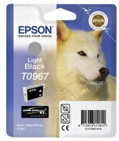 Epson T0967 LBK - C13T09674010 Original - Lys Sort 11,4 ml Epson T0967 LBK - C13T09674010 Original - Lys Sort 11,4 ml