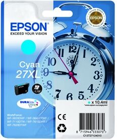 Epson 27XL T2712 C - C13T27124012 Original - Cyan 10,4 ml Epson 27XL T2712 C - C13T27124012 Original - Cyan 10,4 ml