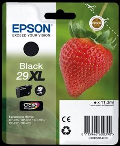 Epson 29XL T2991 BK - C13T29914012 Original - Sort 11,3 ml Epson 29XL T2991 BK - C13T29914012 Original - Sort 11,3 ml