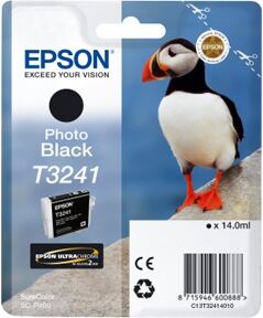 Epson T3241 PBK - C13T32414010 Original - Foto Sort 14 ml Epson T3241 PBK - C13T32414010 Original - Foto Sort 14 ml