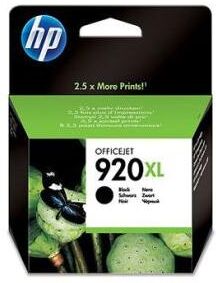 HP 920 XL BK (CD975AE) sort blækpatron, Original HP 920 XL BK (CD975AE) sort blækpatron, Original