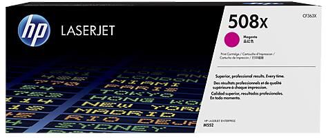 HP CF363X M (HP 508X) Magenta Lasertoner, Original 9500 sider HP CF363X M (HP 508X) Magenta Lasertoner, Original 9500 sider