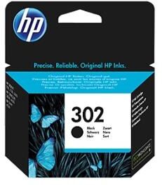 HP 302 BK (F6U66AE) med chip, sort blækpatron, Original 190 sider (3,95 ml) HP 302 BK (F6U66AE) med chip, sort blækpatron, Original 190 sider (3,95 ml)