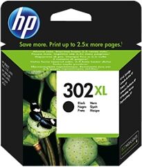 HP 302 XL BK F6U68AE, sort blækpatron, Original 480 sider (8,95 ml) HP 302 XL BK F6U68AE, sort blækpatron, Original 480 sider (8,95 ml)