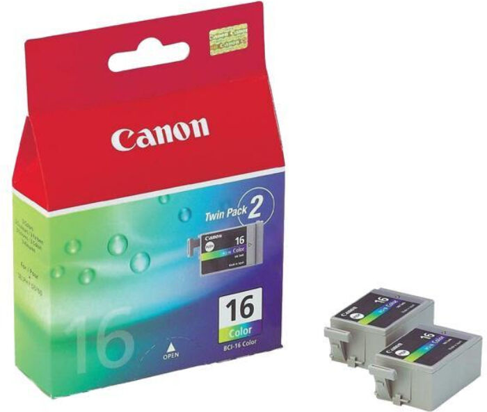 Canon BCI-16C blækpatron - Original - Farvet 100 sider Canon BCI-16C blækpatron - Original - Farvet 100 sider