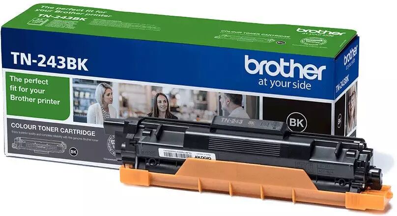Brother TN 243 BK Lasertoner - TN243BK Original - Sort 1000 sider Brother TN 243 BK Lasertoner - TN243BK Original - Sort 1000 sider