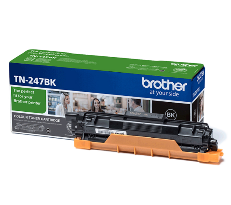 Brother TN 247 BK Lasertoner - TN247BK Original - Sort 3000 sider Brother TN 247 BK Lasertoner - TN247BK Original - Sort 3000 sider