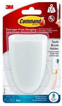 3M Command Tandbørsteholder til Vådrum 3M Command Tandbørsteholder til Vådrum