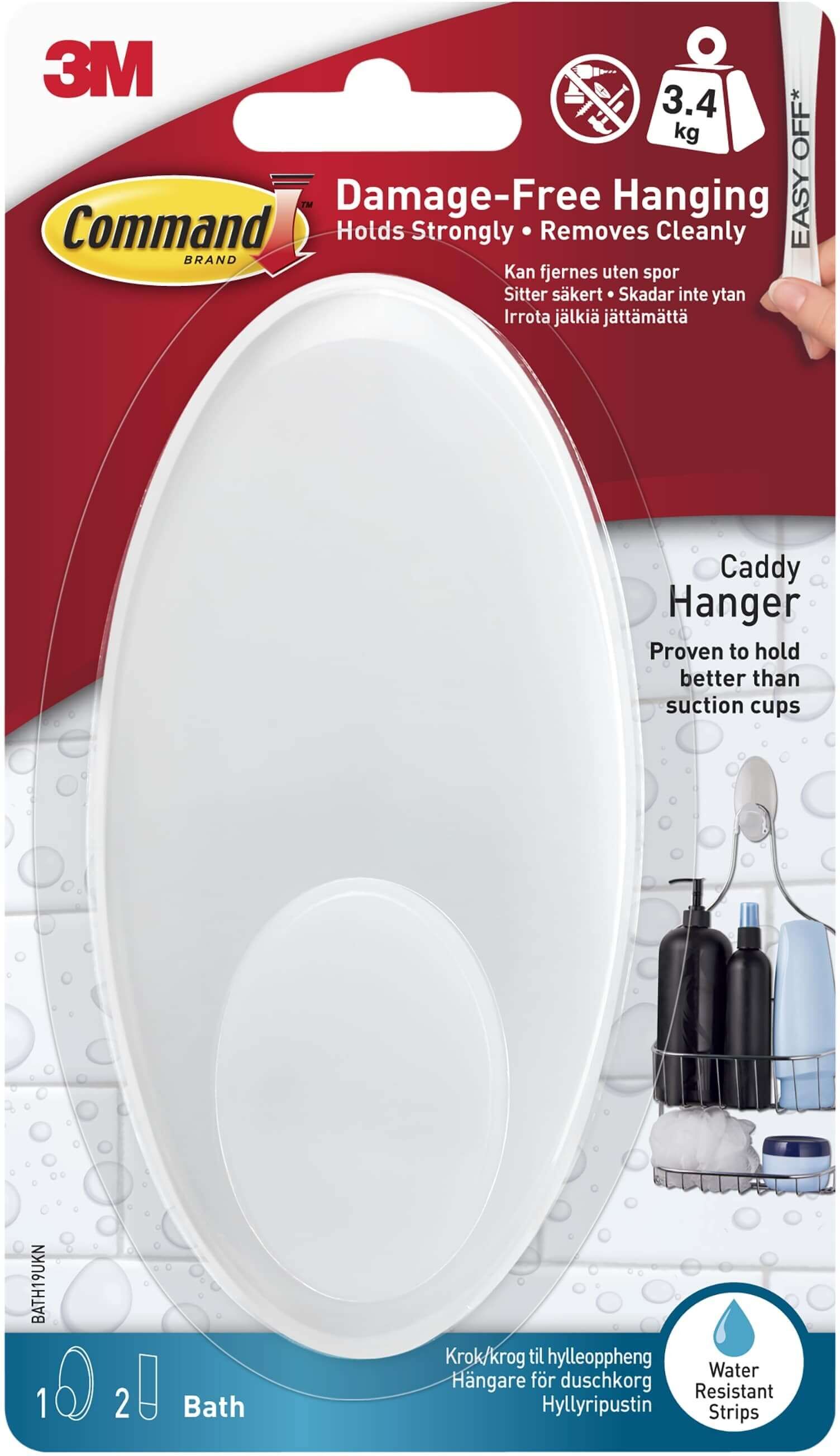 3M Command Badehyldeophæng 3M Command Badehyldeophæng