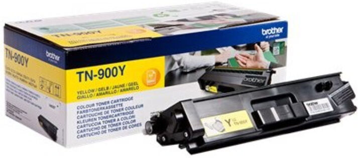 Brother TN900 Y Gul Lasertoner, Original Brother TN900 Y Gul Lasertoner, Original
