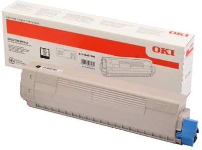 Oki C 823/833/843 BK lasertoner - 46471104 Original - Sort 7000 sider Oki C 823/833/843 BK lasertoner - 46471104 Original - Sort 7000 sider