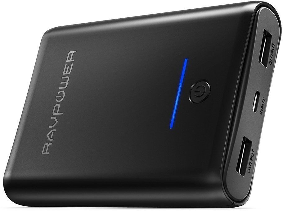 RAVPower Element powerbank 10000 mAh, 2 x USB-A output, Sort RAVPower Element powerbank 10000 mAh, 2 x USB-A output, Sort