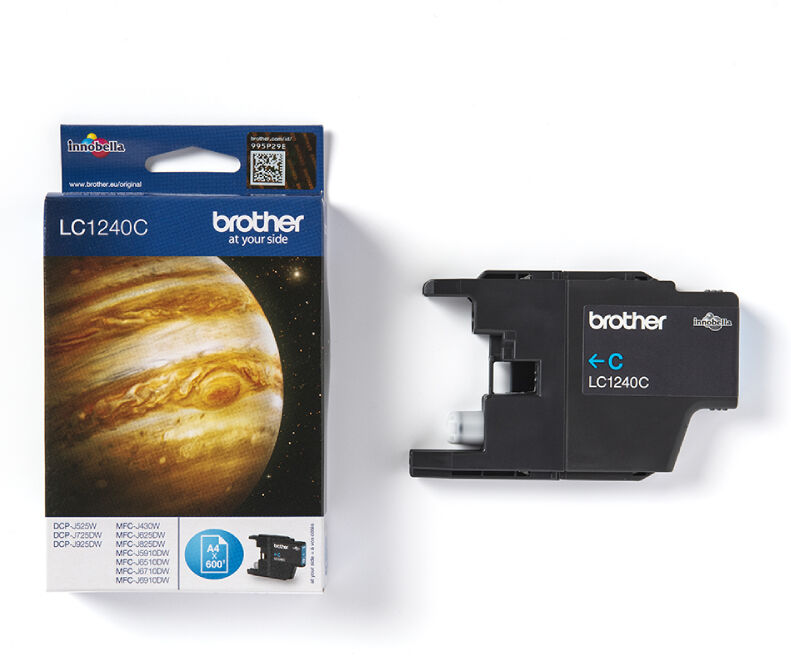 Brother LC1240 C blækpatron - Original - Cyan 12 ml Brother LC1240 C blækpatron - Original - Cyan 12 ml