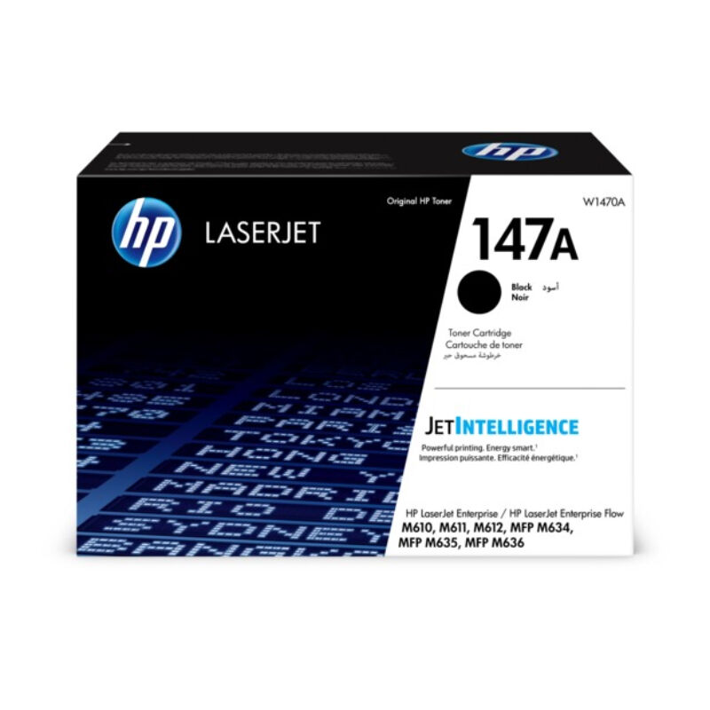HP 147A BK Toner - W1470A Original - Sort 10500 sider HP 147A BK Toner - W1470A Original - Sort 10500 sider