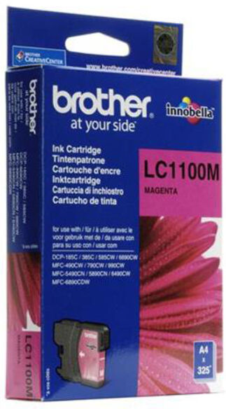 Brother LC1100 M blækpatron - Original - Magenta 5,95 ml Brother LC1100 M blækpatron - Original - Magenta 5,95 ml