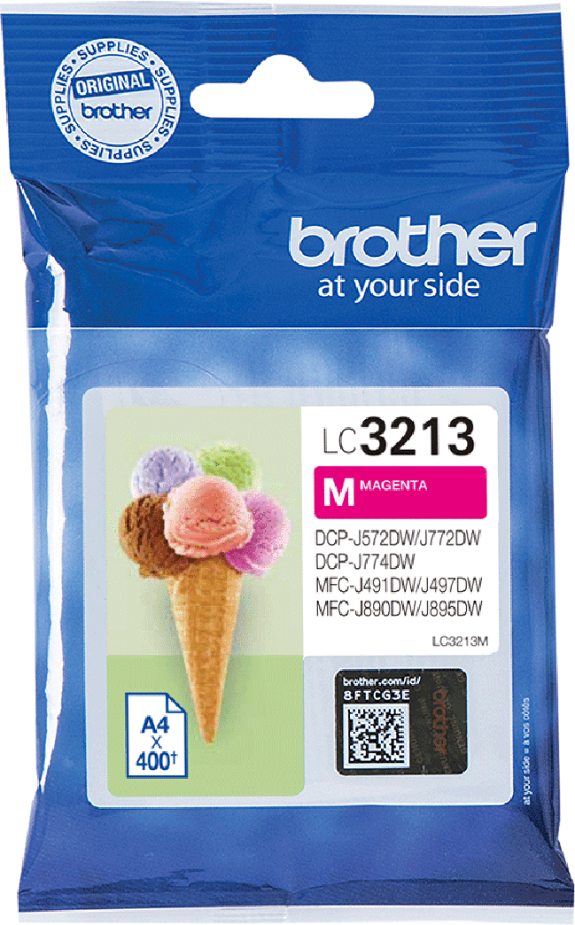 Brother LC3213M - LC3213M Original - Magenta 8 ml Brother LC3213M - LC3213M Original - Magenta 8 ml