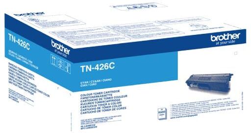 Brother TN 426 C lasertoner - TN426C Original - Cyan 6500 sider Brother TN 426 C lasertoner - TN426C Original - Cyan 6500 sider