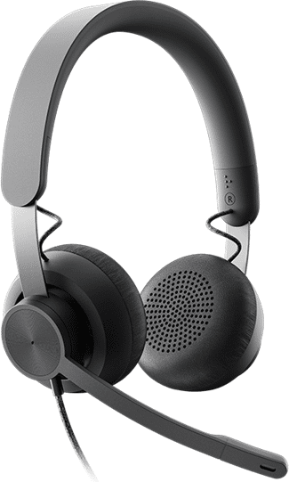 Logitech Zone headset med ledning, Graphite Logitech Zone headset med ledning, Graphite