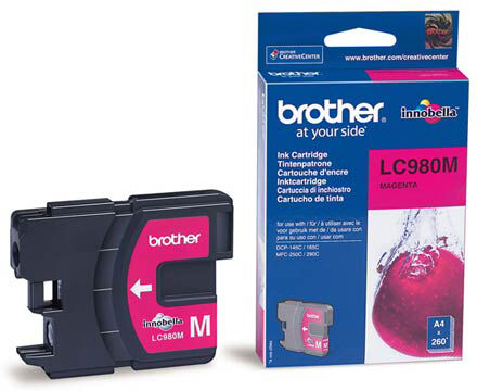 Brother LC 980 M blækpatron - LC980M Original - Magenta 5,2 ml Brother LC 980 M blækpatron - LC980M Original - Magenta 5,2 ml