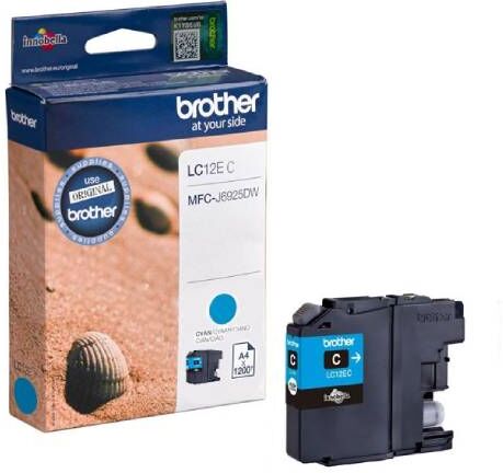 Brother LC12E C blækpatron - LC12EC Original - Cyan 24 ml Brother LC12E C blækpatron - LC12EC Original - Cyan 24 ml