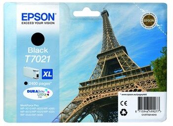 Epson T7021 XL - C13T70214010 Original - Sort 2400 sider Epson T7021 XL - C13T70214010 Original - Sort 2400 sider