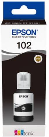 Epson T102 EcoTank BK blækpatron - C13T03R140 Original - Sort 127 ml Epson T102 EcoTank BK blækpatron - C13T03R140 Original - Sort 127 ml