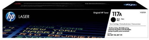 HP 117A BK lasertoner - W2070A Original - Sort 1000 sider HP 117A BK lasertoner - W2070A Original - Sort 1000 sider