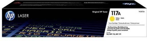 HP 117A Y lasertoner - W2072A Original - Gul 700 sider HP 117A Y lasertoner - W2072A Original - Gul 700 sider