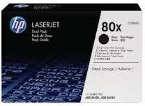 HP 80X Lasertoner combo pack 2 stk - CF280XD Original - 13600 sider