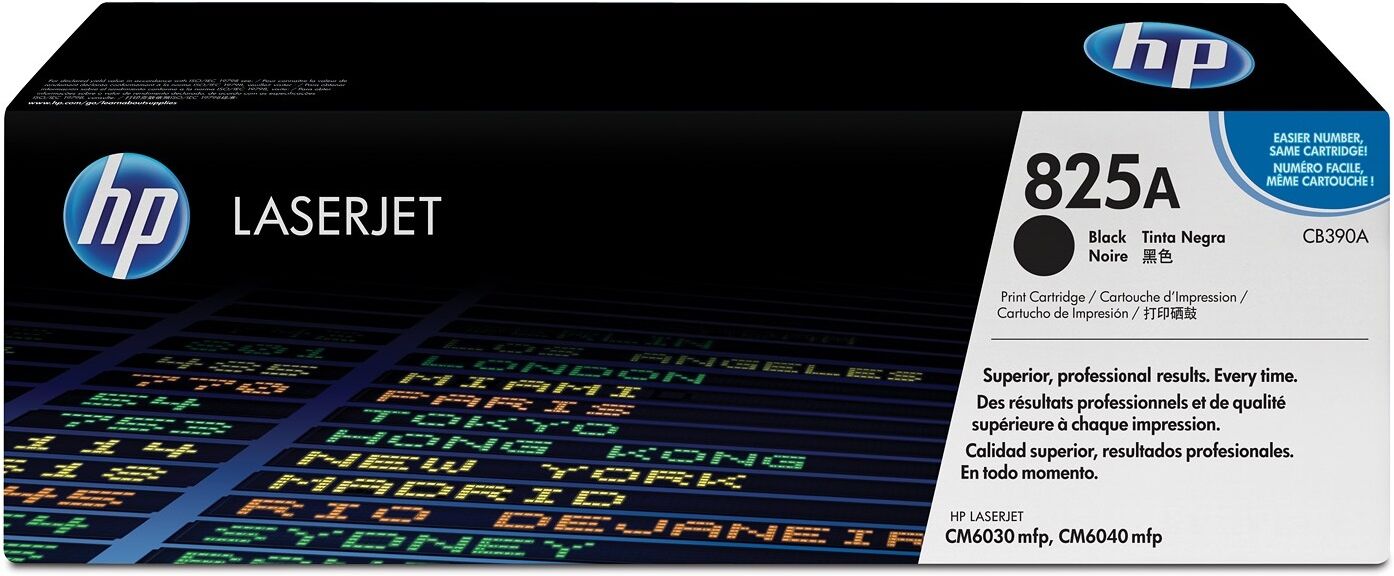 HP 825A BK Toner - CB390A Original - Sort 19500 sider HP 825A BK Toner - CB390A Original - Sort 19500 sider