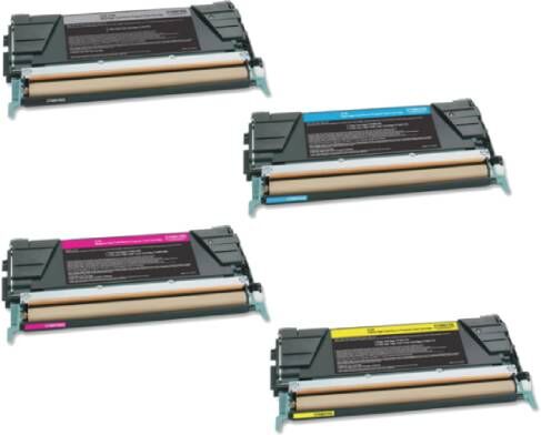 Lexmark C746/C748 combo pack 4 stk Toner - Kompatibel - BK/C/M/Y 33000 sider Lexmark C746/C748 combo pack 4 stk Toner - Kompatibel - BK/C/M/Y 33000 sider